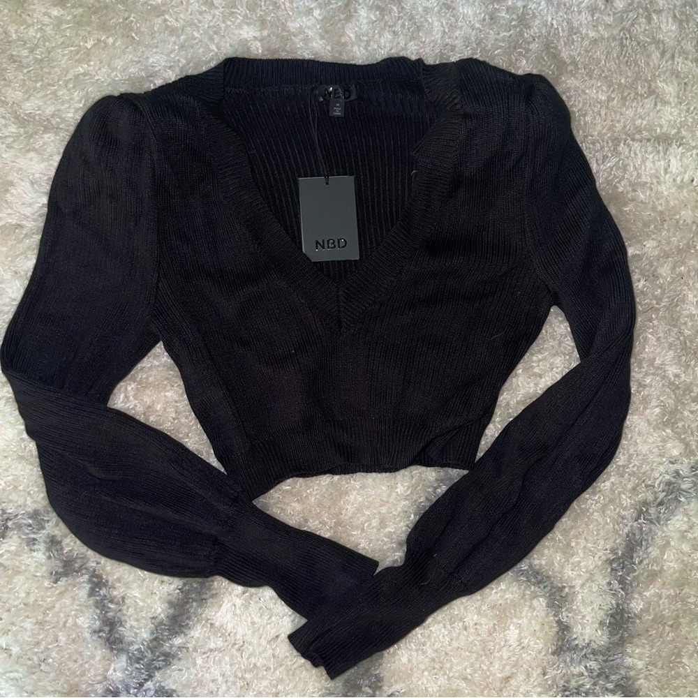 NBD cropped sweater NWT